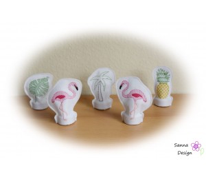 ITH - LED Teelichthülle Flamingo Party